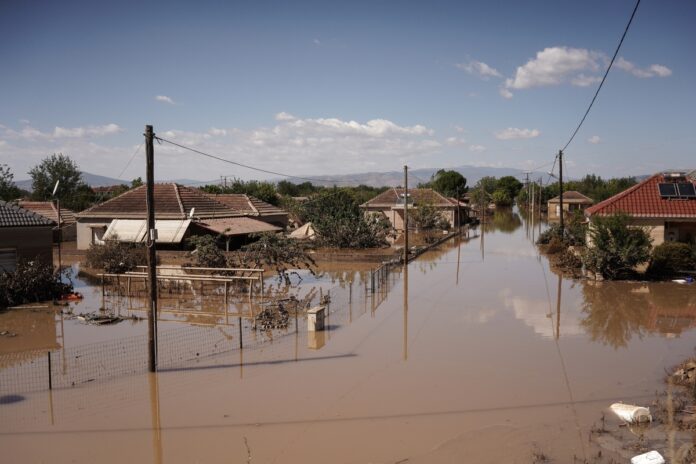 Daniel; Greece; Karditsa; Storm; Thessaly; Vlochos; flood; natural disaster; Βλοχός; Θεσσαλία; Καρδίτσα; καταστροφές; πλημμυρισμένες εκτάσεις; πλημμύρα; φυσική καταστροφή; 2023;