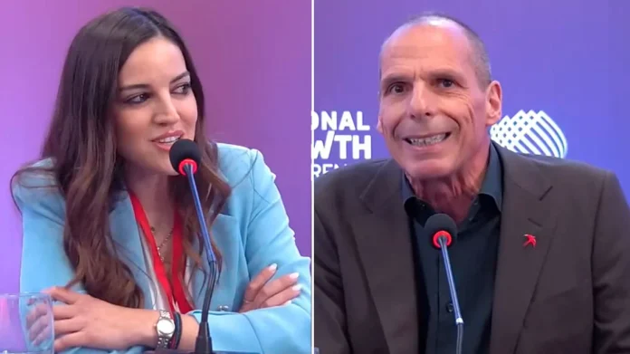 Αφορμή αποτέλεσε παρατήρηση της δημοσιογράφου για την παρουσία υποστηρικτών του επικεφαλής του ΜεΡΑ25.